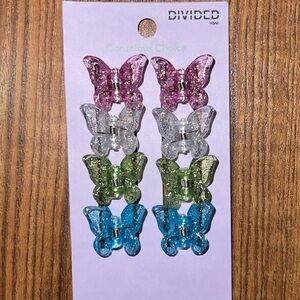 NEW Sparkly Butterfly Clips